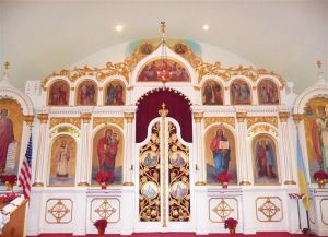 The altar of St. Nicholas Ukrainian Orthodox Church